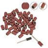 50* 320 Grit Drum Sanding Bands Sleeves+2* Mandrels Sandpaper Rotary Tool Kit