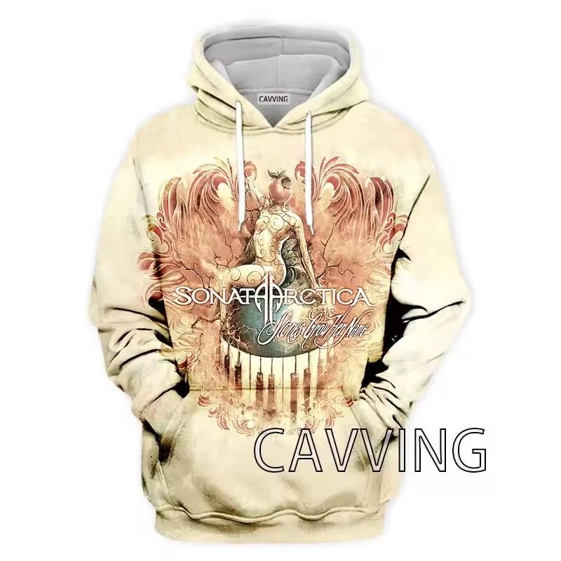 Forever Men Mode Heren 3D Print Sonata Arctica Band Hoodies Hooded Sweatshirts Harajuku Hoodie Sweatshirts Tops Kleding 2XL