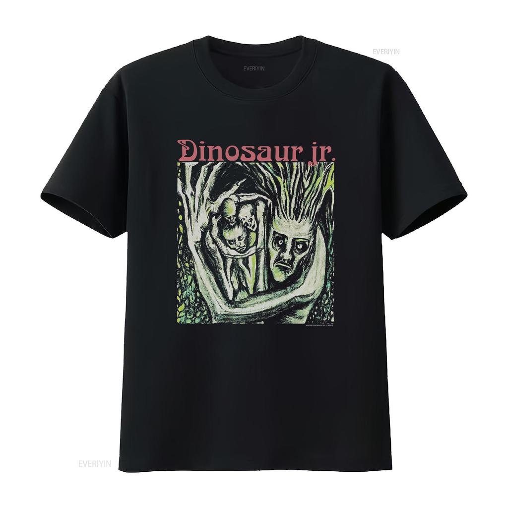 Dinosaur Jr Band 90s Remake Black T Shirt Rare Design Vtg S 5xl Vintage Versatile Unisex Top For Everyday Wear Stretched