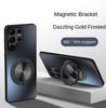 Magnetic Stand Magsafe Case for Samsung Galaxy S24 S23 S22 Ultra Plus Shockproof Hard Matte Ring Holder 360°Rotating Kickstand Protective Back Cover