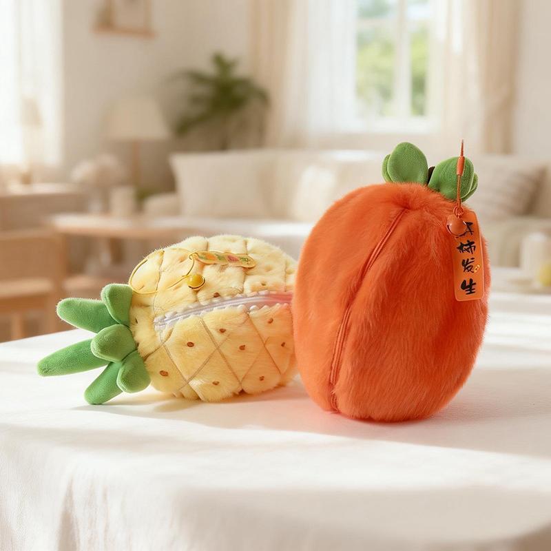 Mini Cute 2-In-1 Fruit Rabbit Plush Toy Durian  Pineapple Strawberry Bunny Stuffed Animal Soft Plush Pendant Lucky Gift