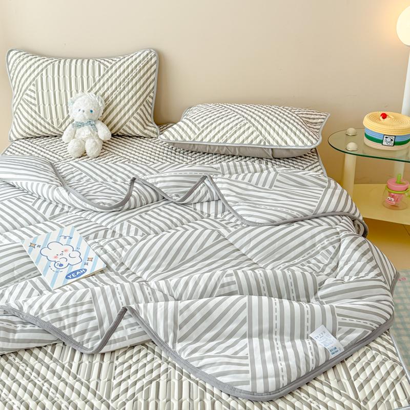 

Новое летнее одеяло с охлаждающим эффектом, набор из 4 предметов, пододеяльник, одеяло, постельное белье, легкое, дышащее, охлаждающее стеганое одеяло, наматрасник, наволочка 180x200cm bed 4 pcs