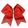 Glänzende Strass-Schwalbenschwanz-Schleifen-Haargummis für Mädchen - Cheerleading-Band-Kopfschmuck