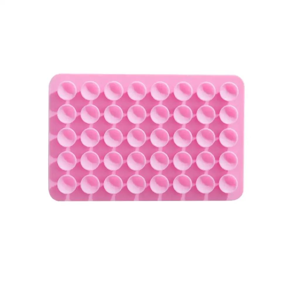 Double Side Silicone Suction Pad Phone Holders Fixture Suction Cup Backed Adhesive Silicone Rubber Sucker Pad for Fixed Pad