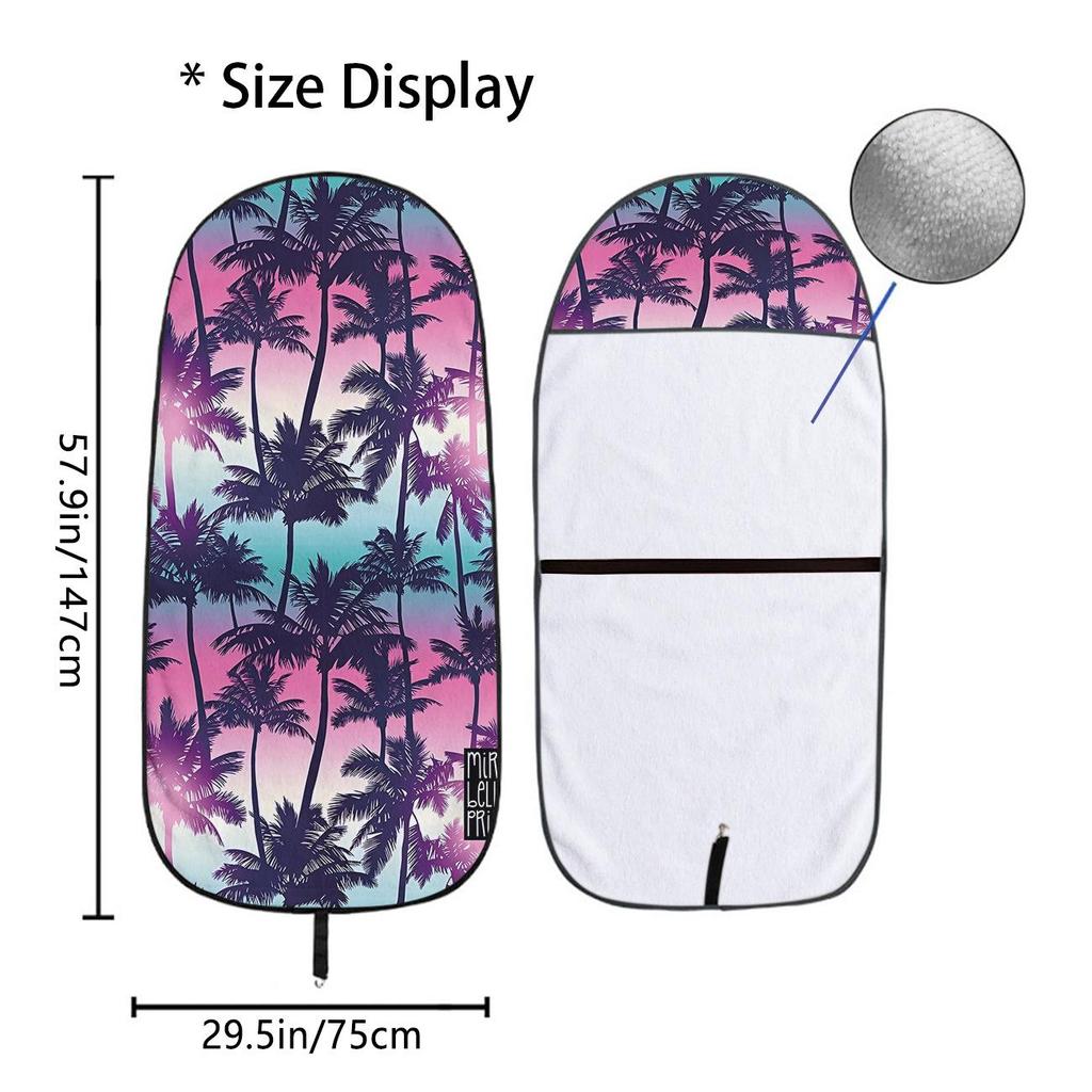 Universal Car Seat Towel Cover: Front Seat Protector for Gym, Workout, All Seasons - Fits Most Vehicles