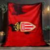 1PC Monaco Football club Printed Soft Flannel Blanket Throw for Adult Bedroom Living Room Sofa Camping Travel Fan gifts Christmas Gifts