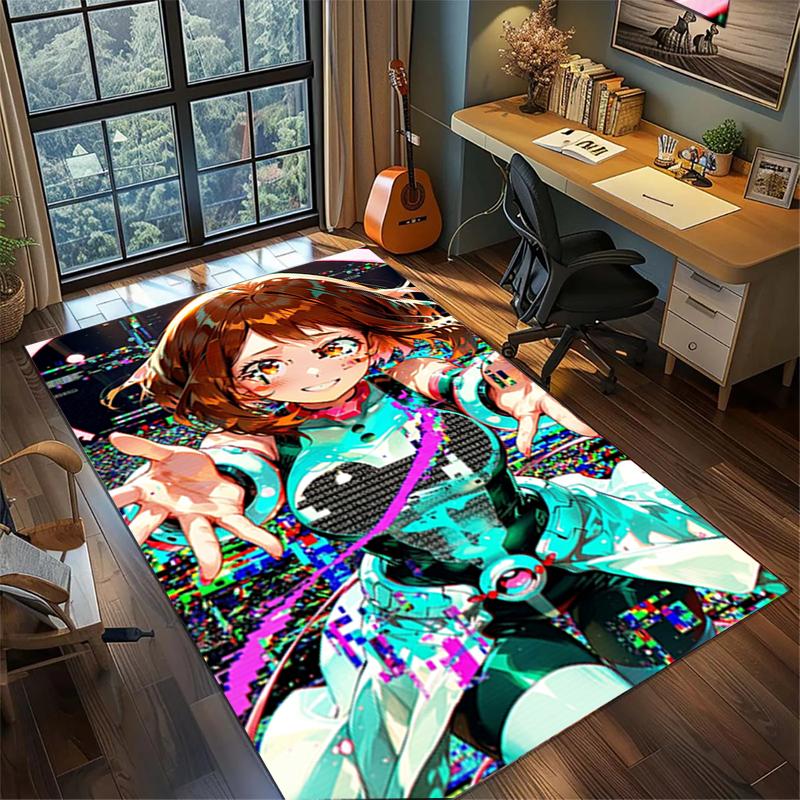 Floor Mat My Hero Academia Large Area Non Slip Washable Rug Bedroom Gamer Room Decor