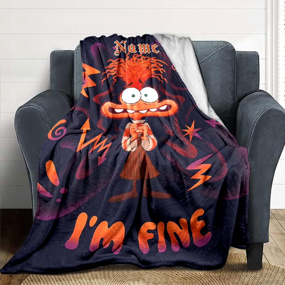 Custom Name Animal Adventure Ride blanket for Couch & Bed, Plush Cozy Fuzzy Blanket Super Soft & Warm Blankets for Fall and Winter. 0908167