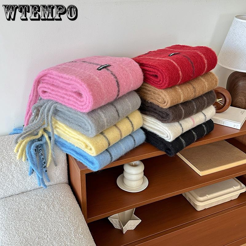 Women's Scarves with Tassel Men's and Women's Autumn and Winter Temperament Scarves