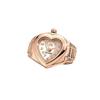Stainless Steel Mini Finger Watch Heart Shaped Quartz Movement Watch  Fashion Accessories