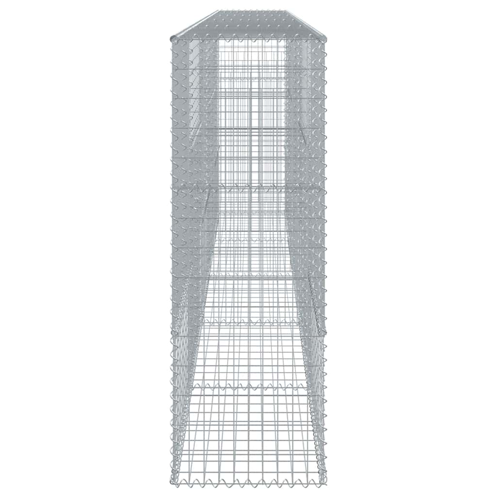 Gabion with Lid 500 X 50 X 150 Cm Galvanized Steel