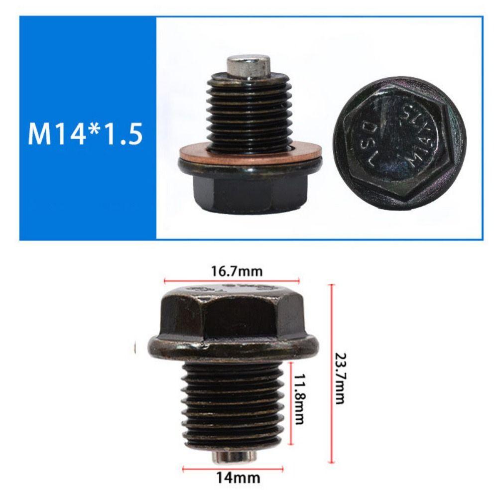 Alüminyum Manyetik Yağ Tahliye Tapaları M12/M16/M20 Karter Somun Vidası Motor Tahliye Somunu Cıvata Evrensel Araba