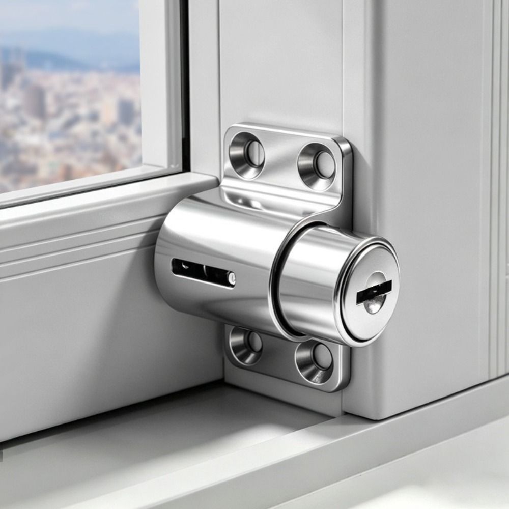 Aluminum Alloy Window Security Lock Fixed Buckle Child Safety Protection Lock  Sliding Door