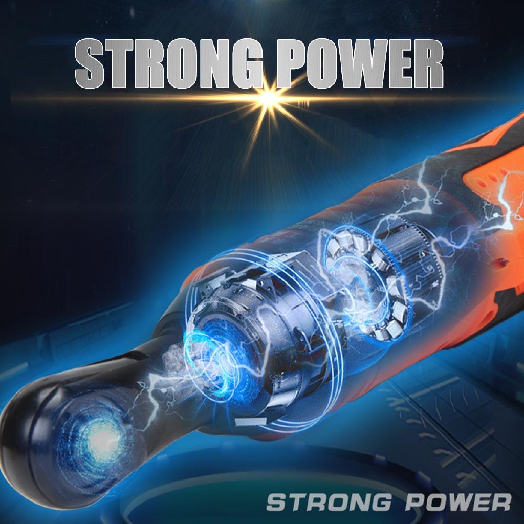 12V Effective Electric Corner Wrench 3/8 Screwdriver Cordless Scaffold Wrench 65NM With 1/2 Li-ion Battery