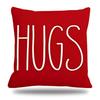 1pc French-Style Valentine's Day Decorative Throw Cover, Single-sided Printed Love-Themed Geometric Cushion Cases with Zip Closure, Polyester Covers