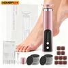 Electric Foot Callus Remover 2-in-1 - Rechargeable Wireless Powerful Nail File, Dead Skin Removal Pedicure Tool