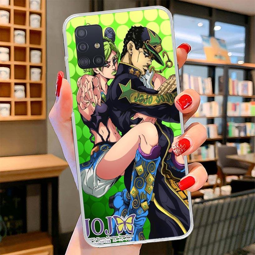 JoJo Bizarre Adventure Cover Phone Case For Samsung Galaxy A12 A22 A32 A52 A72 A02S Phone Case Note 20 Ultra 10 S10 Plus A51 A71