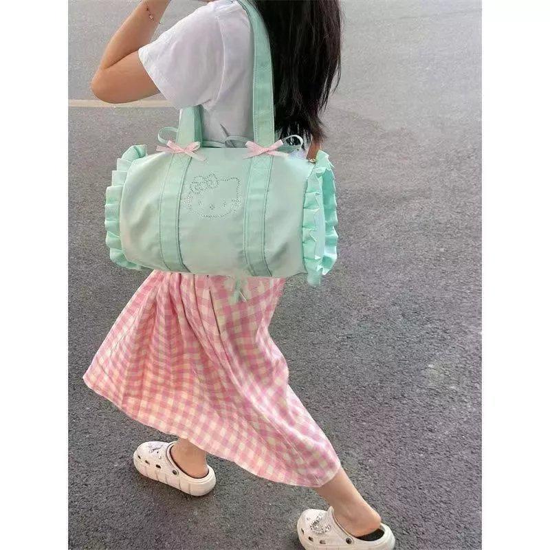 2024 Nyári Mentazöld Masnis Hétköznapi Tote Táska - Könnyű és Sokoldalú, Nagy Kapacitással