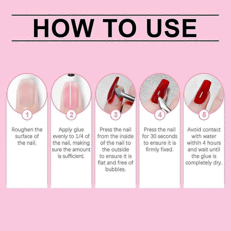 Fast-Drying Nail Glue for Long-Lasting, Flawless Nail Art  Easy to Use, Portable, Professional-Grade Bonding for All Designs
