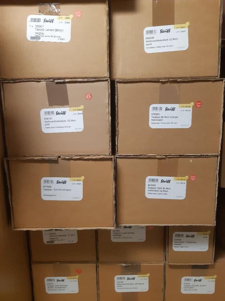 [USED] Steiff Teddy Bear "Christmas Bear 2017" Approx. 32cm