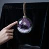 Eye-catching Seasonal Party Supplies Halloween Ball Ornament, Light Up Plastic Clear Hanging Decorations Decoration with Cat/Skeleton/Bat Inside