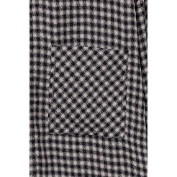[wooyoungmi] Black Modal Check Shirt W263SH09824B