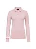 WIDEANGLE Co Simple Logo Cutout Polo Shirt L_Light Pink