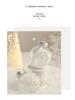 Painted Silver & White Christmas Ball Set: Elegant Tree Ornaments