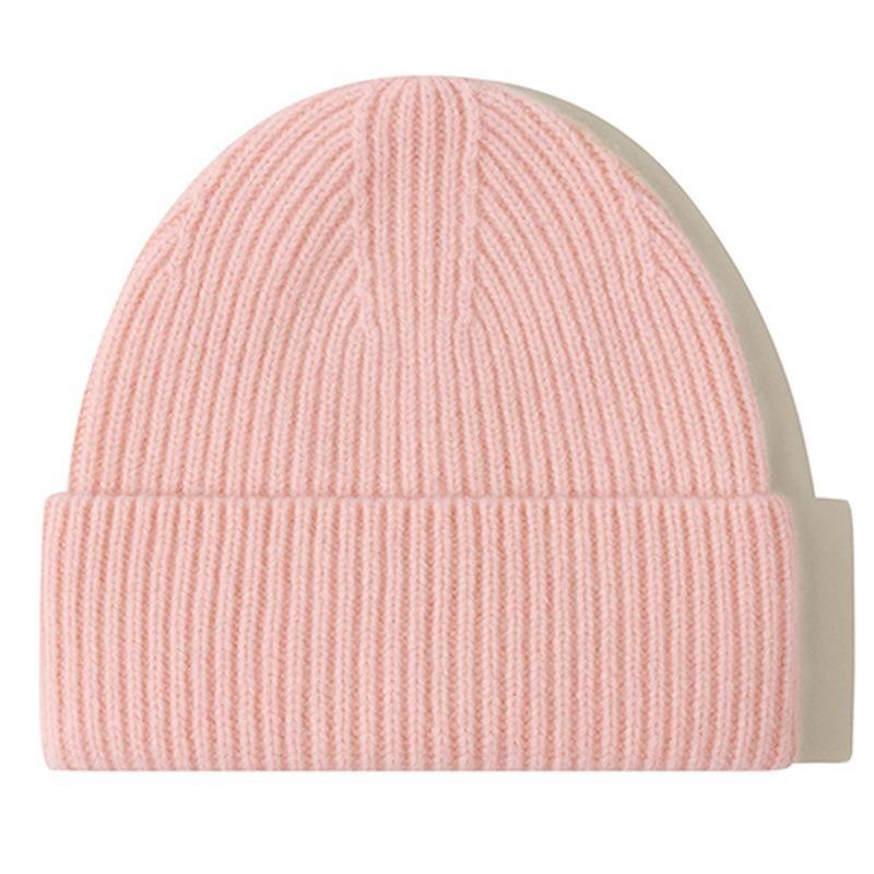 100% Merino Wool Beanie Winter Women Men Boys Girls Crochet Skullies Hat Solid Color Autumn Knitted Beanies Caps