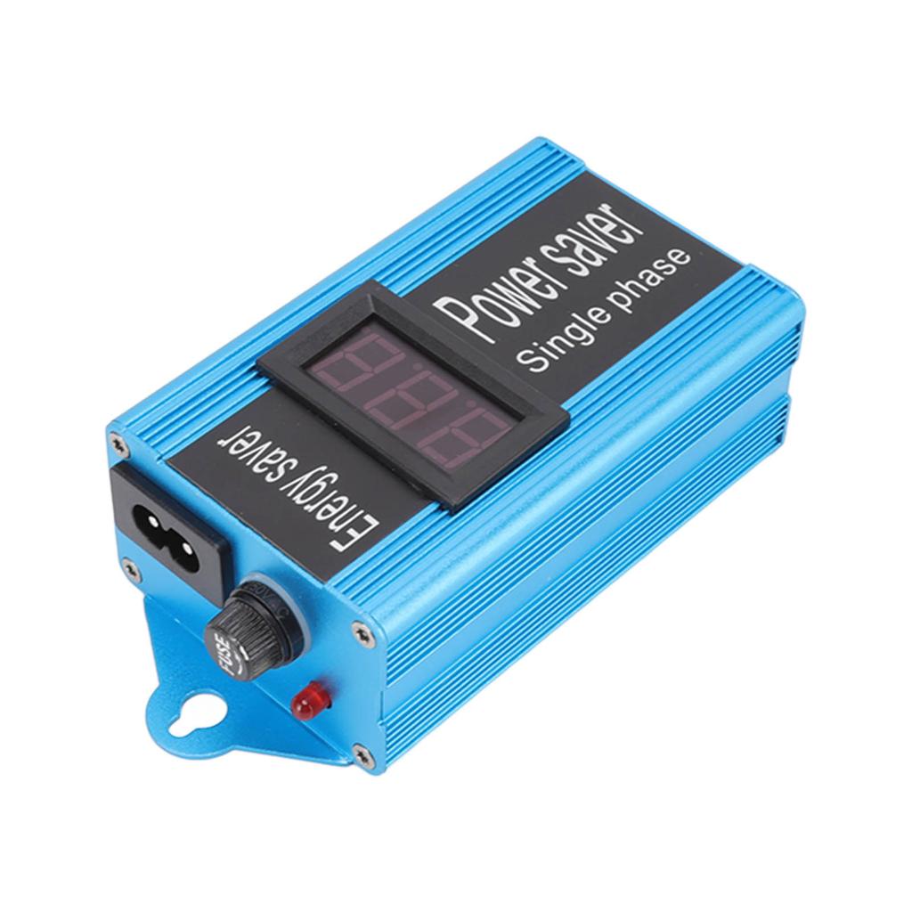 Power Saver Aluminium Alloy 100KW Voltage Value Display Electricity Energy Saver with Plug for Home