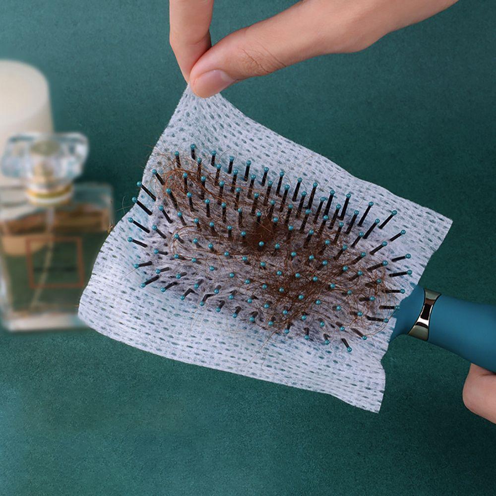 

50PCS Household Comfortable Cloth Hair Brush Net Cleaning Tablets Cleaning Comb Pet Comb