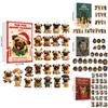 Calendario dell'Avvento in Acrilico con Pug, Gatto, Cavallo, Corgi e Animali, con 24 Decorazioni per Scambio di Regali Natalizi