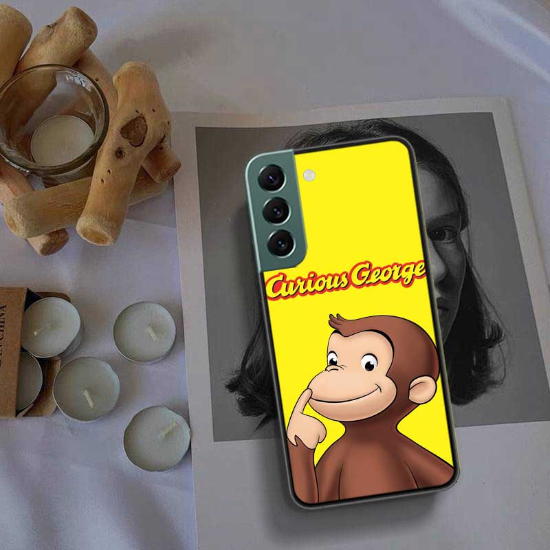Curious G-Georgeser-m-Monkeis Phone Case For Samsung Galaxy S22 S25 Ultra S21 S10 Plus S26 Edge S20 S23 S24 FE Cover Silicon