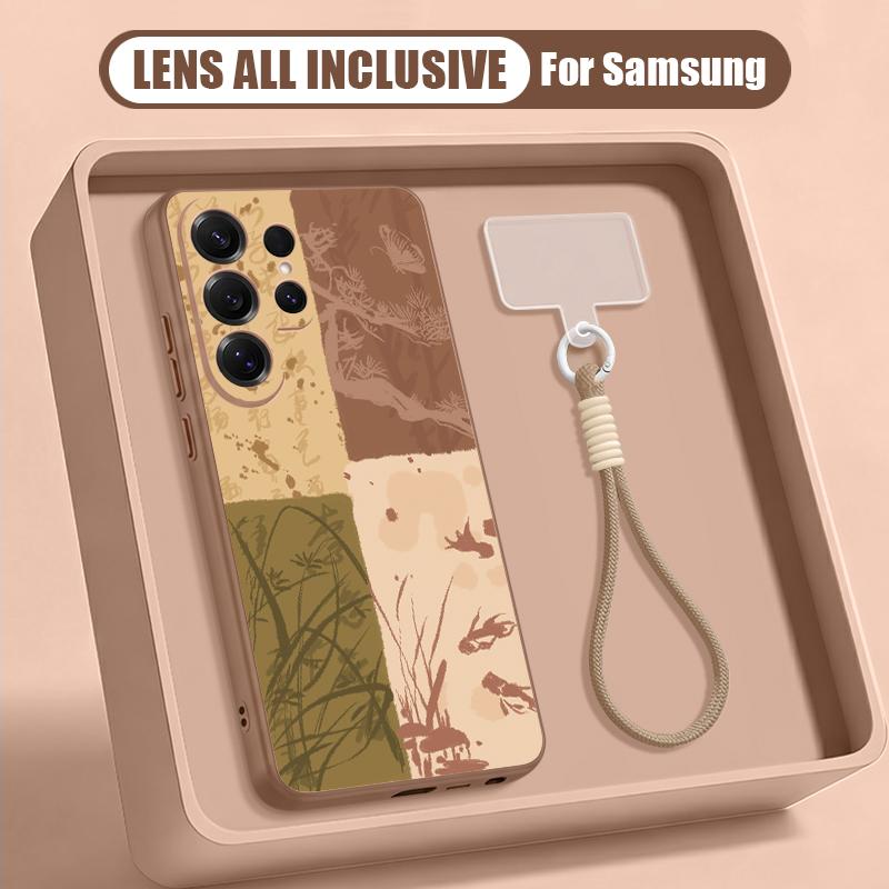 Oil Painting Flower Pattern Case For Samsung S26 Ultra S25 FE S24 S24 Plus A57 A37 A17 A56 A36 A16 A55 A35 A15 A54 5G Hybrid Magnetic Matte Cover