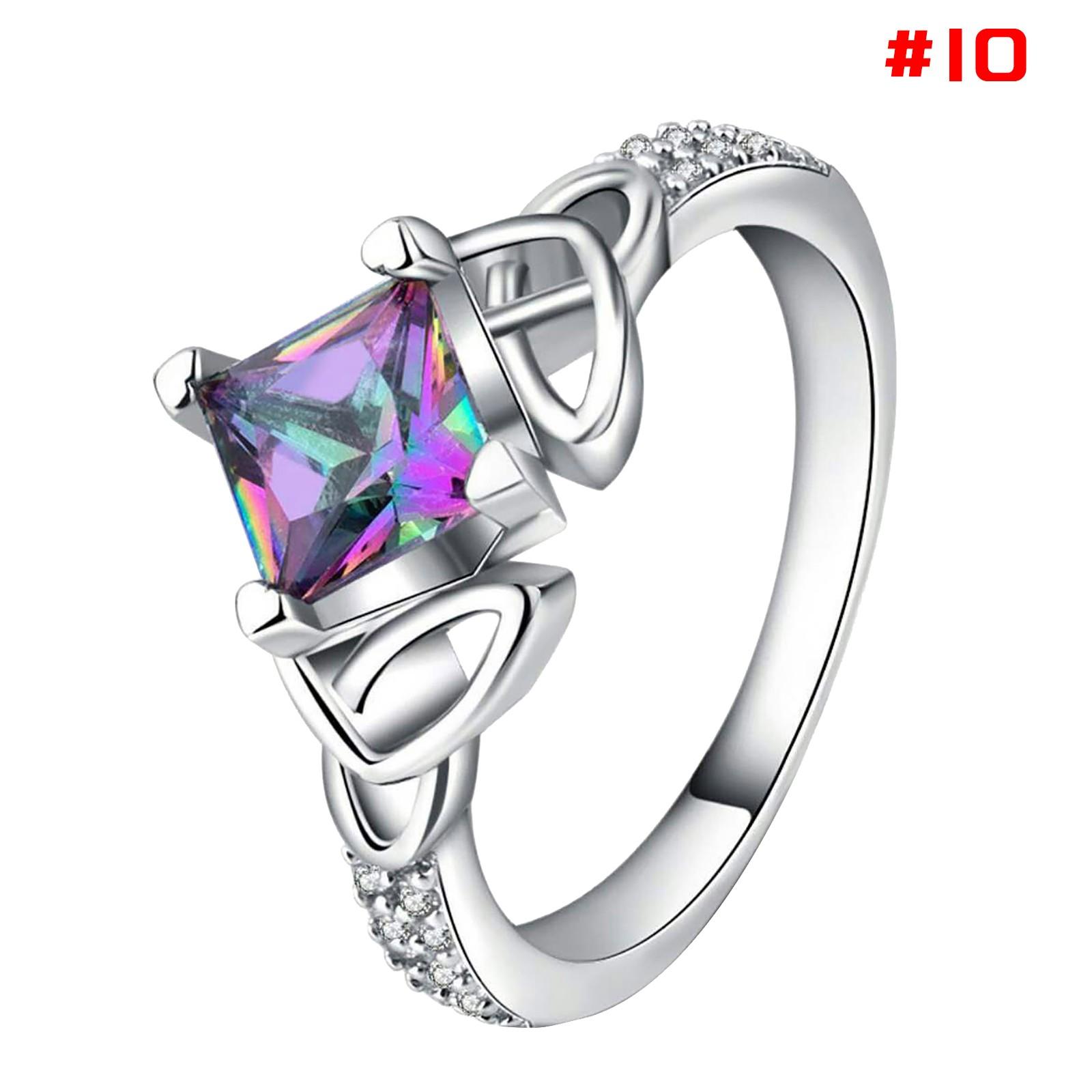 

Women Engagement Ring Shaped Full Diamond Love Shaped Ring Fashion Carving Diamond Bridal Ring For Girlfriend