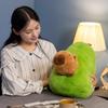 Avocado Capybara Doll Stuffed Plush Toys Plush Filled Animal Fruit Capybara Throw Pillow Home Sofa Bedroom Cushion Gifts