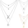 Neck Pendant Exquisite Stainless Silver Color Long Chain Necklace for Dating