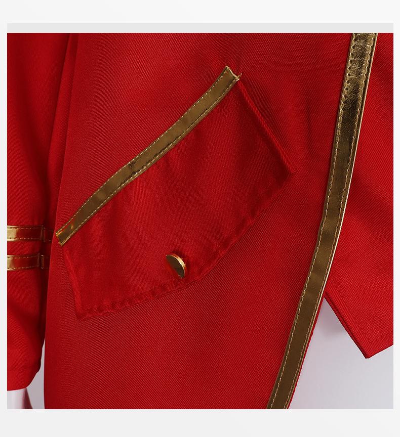 2022 Medieval Gold Trim Swallowtail Coat Halloween Costume