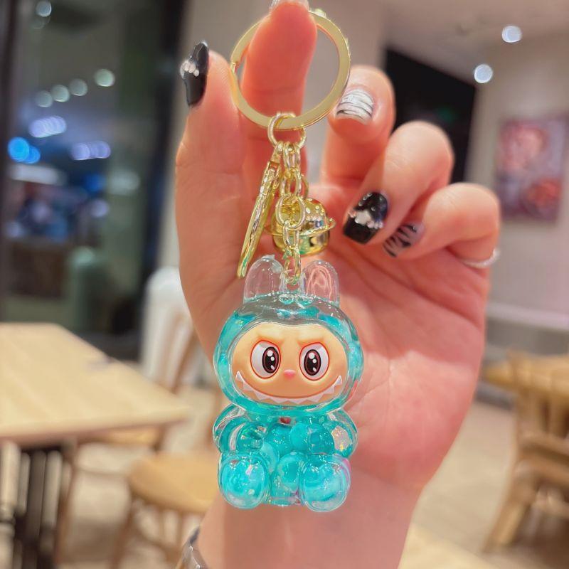 Llavero Acrílico Calabaza Arena Movediza Lindo Adornos Kiki Colgante de Bolsa Llavero de Regalo