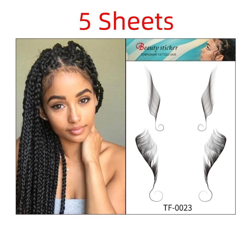 Long Lasting Hairline Stickers Disposable Bangs Stickers Hair Edges Temporary Tattoos  Makeup