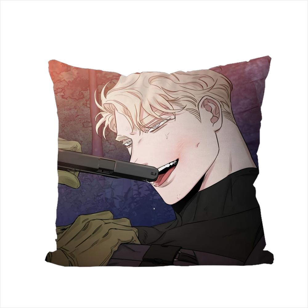 BL Mmanhwa Pillow Case For Car Sofa Decorative Home Doublesided Print Plush Square Throw Pillow Cushion Cover
