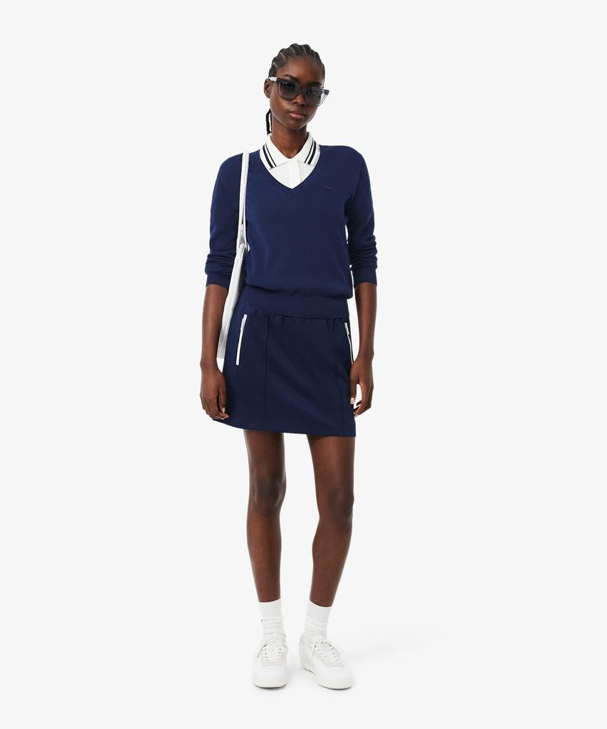 LACOSTE Women'S Light Cotton V-Neck Sweater Af3964-56G 166