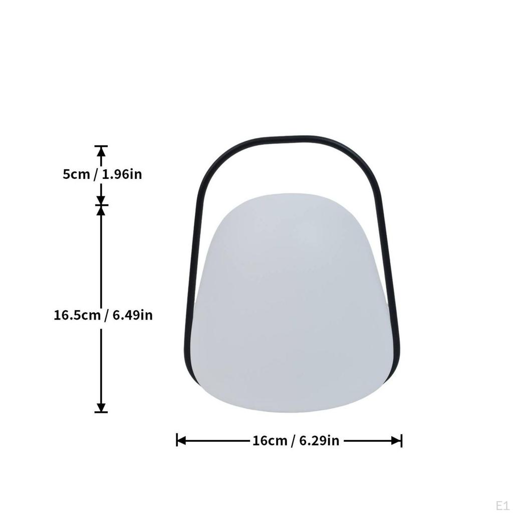 Rechargeable LED Lantern Frosted Portable Lamp Dimmable for Campers