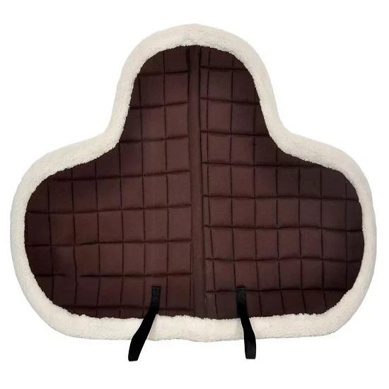 Ridex Brown Color Polycotton Quilted Design English Horse Saddle Pad .