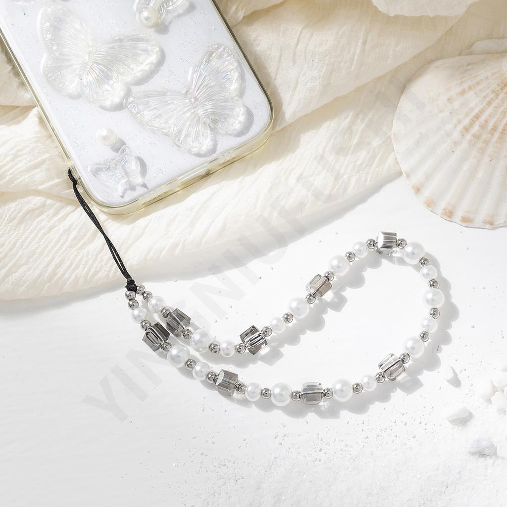 Original short beaded mobile phone chain DIY color versatile pendant ccd universal mobile phone chain keychain lanyard spot