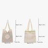 Women Crochet Shoulder Bag Large Capacity Bow Design Aesthetics Handbag Shopper Daily Shoulder Bag Casual Commuting Bag AVE
