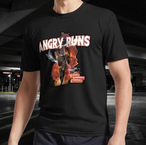 Angry Runs Active T-Shirt Funny ALL Color And Size Mode American 4XL