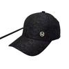 Chic Rhinestone 'M' Logo Duckbill Cap: Women's Spring/Summer Sun Shade Hat