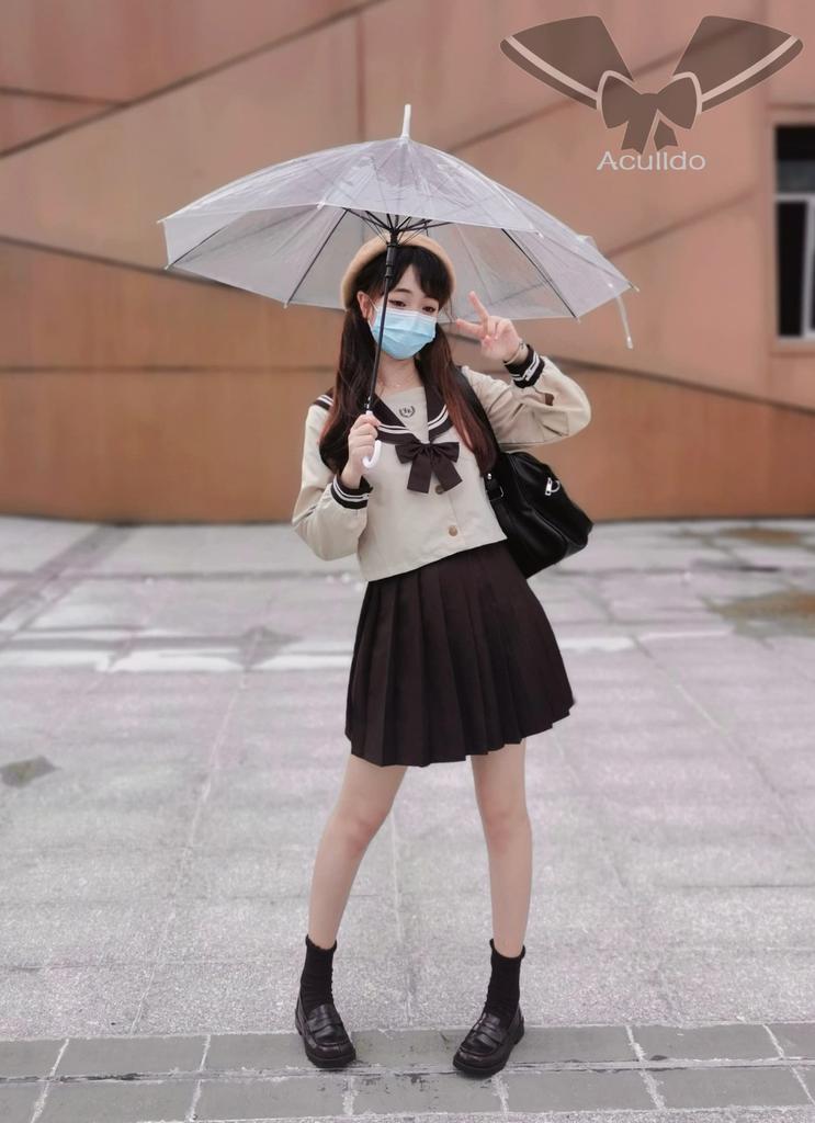 Aculldo Sailor Long School High School High School Two School Cultural Authentic Uniform Uniform, Sleeves, Girls' Uniform, Uniform, Girl, Student,