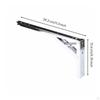 Spring Loaded Shelf Support Bracket SpaceSaving Reinforced Folding Heavy Duty Triangle
